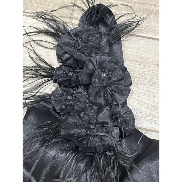 Women’s Bisou Bisou Michele Boubot Black Stretch Mini Halter Party Dress Size 4 - Picture 2 of 6